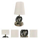 Bryson 12.5 inch 40 watt Supreme Silver and Satin Nickel Table Lamp Portable Light