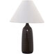 Scatchard 25 inch 150 watt Brown Gloss Table Lamp Portable Light