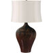 Scatchard 25 inch 150 watt Decorated Red Table Lamp Portable Light
