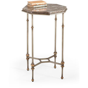 Chelsea House Natural Brown/Antique Silver/Gold Accent Table
