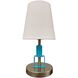 Bryson 12.75 inch 60.00 watt Satin Nickel and Azure Table Lamp Portable Light