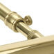 Advent 25 watt 7 inch Polished Brass Picture Light Wall Light