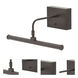 Slim-line 3.2 watt 12.5 inch Oil Rubbed Bronze Picture Light Wall Light, Battery Operated