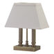 Coach 13 inch 60 watt Antique Brass Table Lamp Portable Light