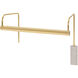 Slim-line 4.5 watt 15 inch Polished Brass Picture Light Wall Light
