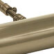 Advent 50 watt 14 inch Antique Brass Picture Light Wall Light
