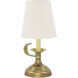 Coach 12 inch 60.00 watt Antique Brass Table Lamp Portable Light