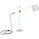 Orwell 28 inch 11 watt White with Weathered Brass Accents Table Lamp Portable Light
