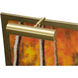 Classic Contemporary 40 watt 9 inch Satin Brass Picture Light Wall Light