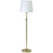 Townhouse 46 inch 100 watt Raw Brass Floor Lamp Portable Light