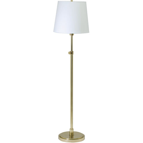 Townhouse 46 inch 100 watt Raw Brass Floor Lamp Portable Light