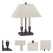 Coach 15 inch 60 watt Oil Rubbed Bronze Table Lamp Portable Light