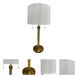Chloe 30.5 inch 100.00 watt Brushed Brass Table Lamp Portable Light
