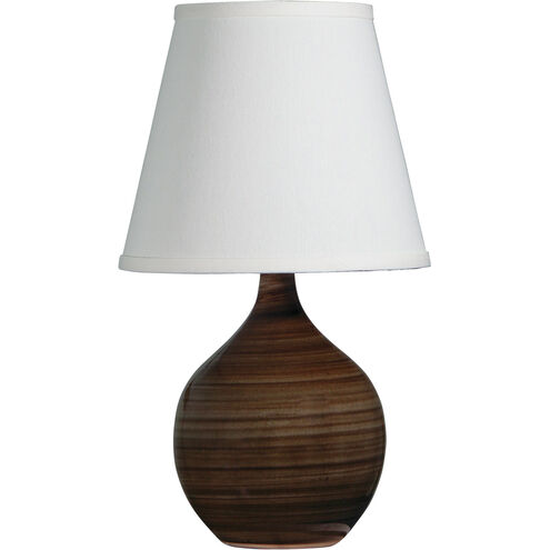 Scatchard 14 inch 75 watt Tigers Eye Table Lamp Portable Light in Tiger's Eye