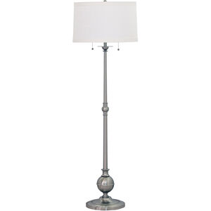 Essex 57 inch 100 watt Satin Nickel Floor Lamp Portable Light