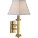 Decorative Wall Lamp 1 Light 7 inch Satin Brass Wall Lamp Wall Light