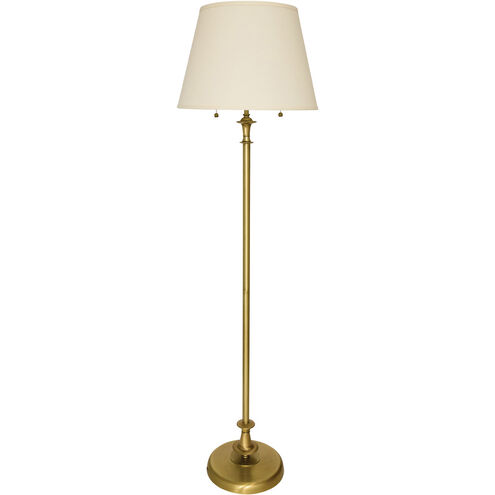 Randolph 64 inch 100 watt Antique Brass Floor Lamp Portable Light