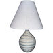Scatchard 19 inch 100.00 watt Emerald Wave Table Lamp Portable Light