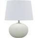 Scatchard 17 inch 100 watt White Matte Table Lamp Portable Light
