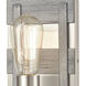 Brigantine 1 Light 5 inch Satin Nickel with Weathered Driftwood Vanity Light Wall Light