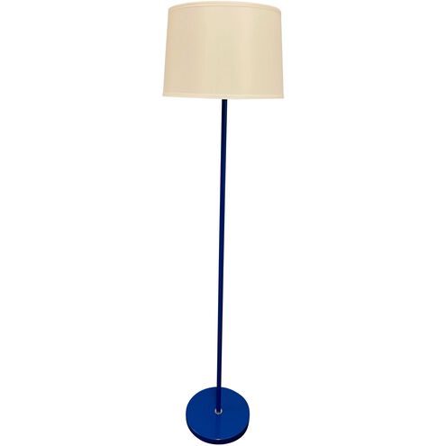 Sawyer 63 inch 150.00 watt Colbalt and Satin Nickel Floor Lamp Portable Light