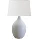 Scatchard 21 inch 150.00 watt Scored Black Matte Table Lamp Portable Light