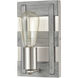 Brigantine 1 Light 5 inch Satin Nickel with Weathered Driftwood Vanity Light Wall Light