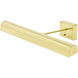 Classic Traditional 6.4 watt 24 inch Polished Brass Picture Light Wall Light, Battery Operated