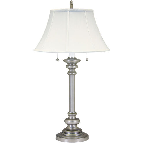 Newport 30 inch 60 watt Pewter Table Lamp Portable Light