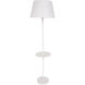Vernon 61 inch 100 watt White Floor Lamp Portable Light