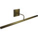 Slim-line 9 watt 28 inch Antique Brass Picture Light Wall Light in 4.75