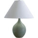 Scatchard 19 inch 100 watt Celadon Table Lamp Portable Light