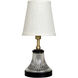 Bryson 12 inch 60.00 watt Black and Satin Brass Mini Accent Lamp Portable Light