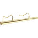 Hyde Park 160 watt 30 inch Weathered Brass Picture Light Wall Light