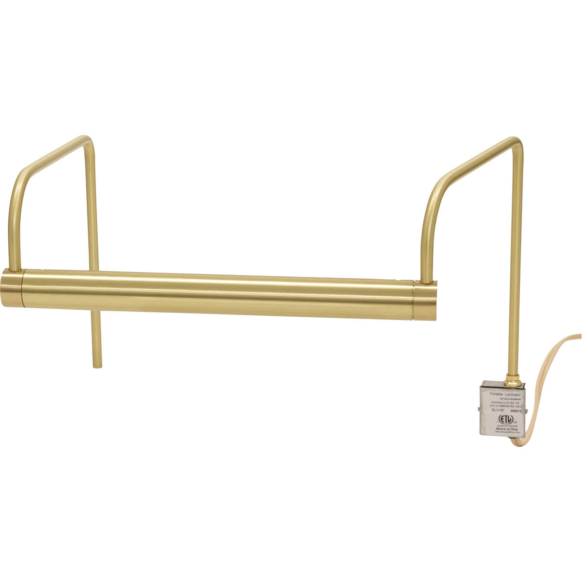 Slim-line 30 watt 11 inch Satin Brass Picture Light Wall Light