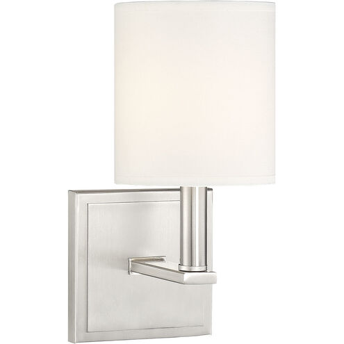 Waverly 1 Light 5 inch Satin Nickel Wall Sconce Wall Light, Essentials