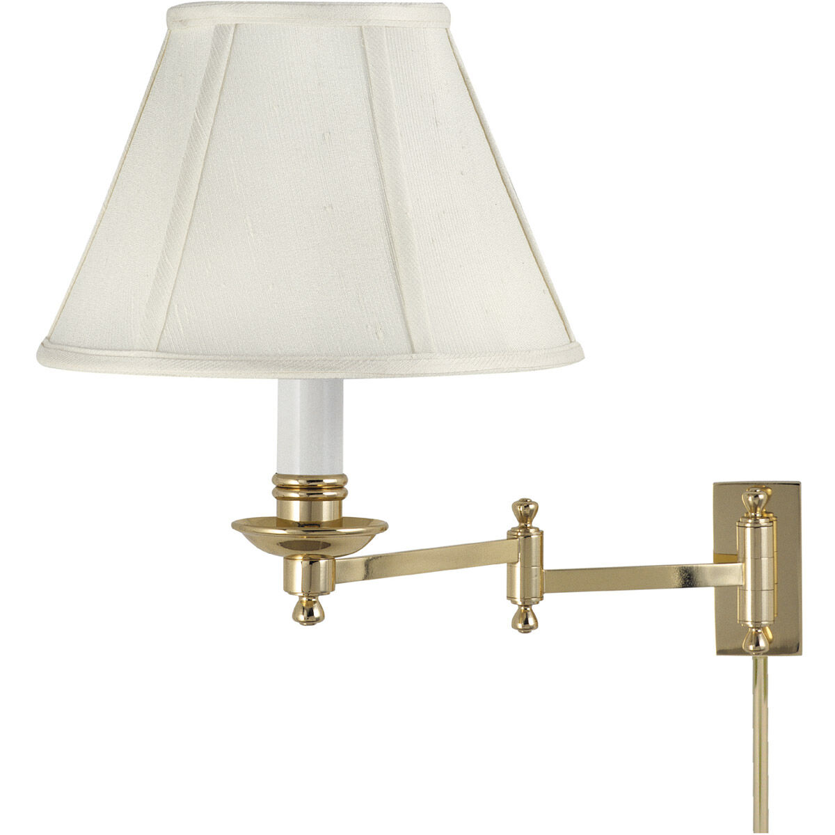 Library 1 Light 10 inch Polished Brass Wall Lamp Wall Light