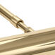 Advent 50 watt 14 inch Polished Brass Picture Light Wall Light