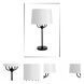 Alpine 29.75 inch 100 watt Black and Supreme Silver Table Lamp Portable Light, with USB Port