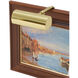 Classic Contemporary 15 watt 5 inch Polished Brass Picture Light Wall Light