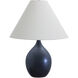 Scatchard 23 inch 150 watt Black Matte Table Lamp Portable Light in 22.5