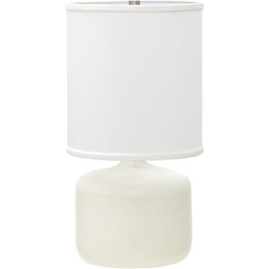 Scatchard 20 inch 100 watt White Gloss Table Lamp Portable Light