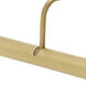 Slim-line 6.4 watt 24 inch Antique Brass Picture Light Wall Light, Battery Operated
