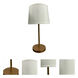 Sawyer 23 inch 100.00 watt Heritage Gold Table Lamp Portable Light