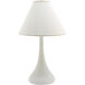 Scatchard 26 inch 150 watt White Matte Table Lamp Portable Light