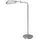 Home Office 34 inch 100.00 watt Satin Nickel Floor Lamp Portable Light