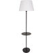 Vernon 61 inch 100 watt Black Floor Lamp Portable Light