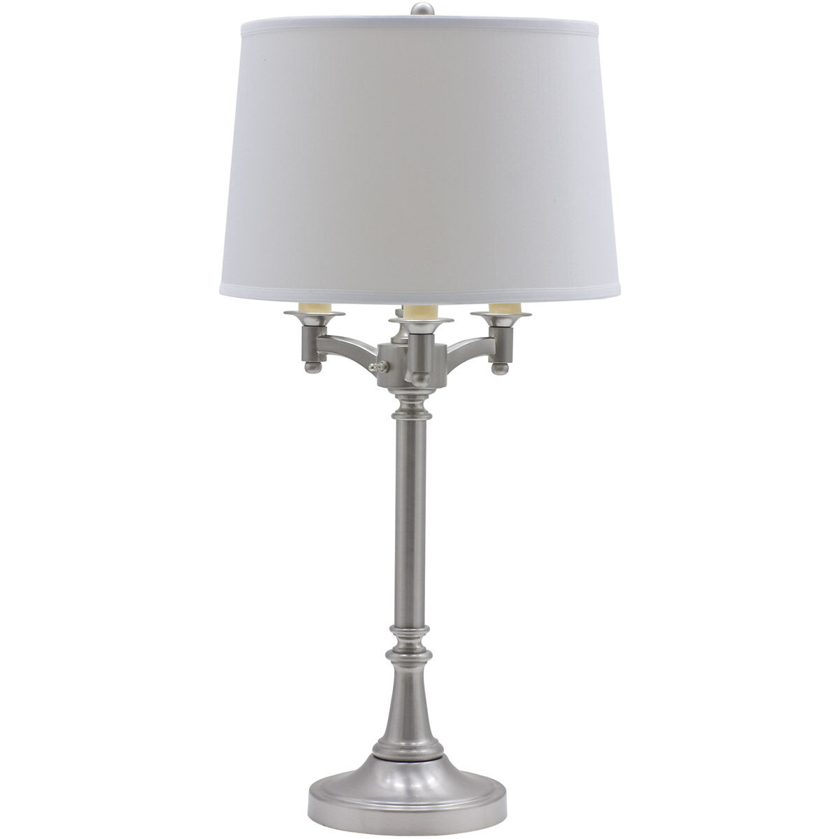 Lancaster 32 inch 150 watt Satin Nickel Table Lamp Portable Light