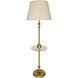 Randolph 57 inch 100 watt Antique Brass Floor Lamp Portable Light