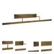 Slim-line 90 watt 36 inch Antique Brass Picture Light Wall Light